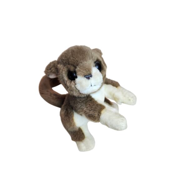 Vintage Leosco Uni-Toys Plush Stuffed Animal‎ Made in Germany Brown White Toy - Picture 1 of 6